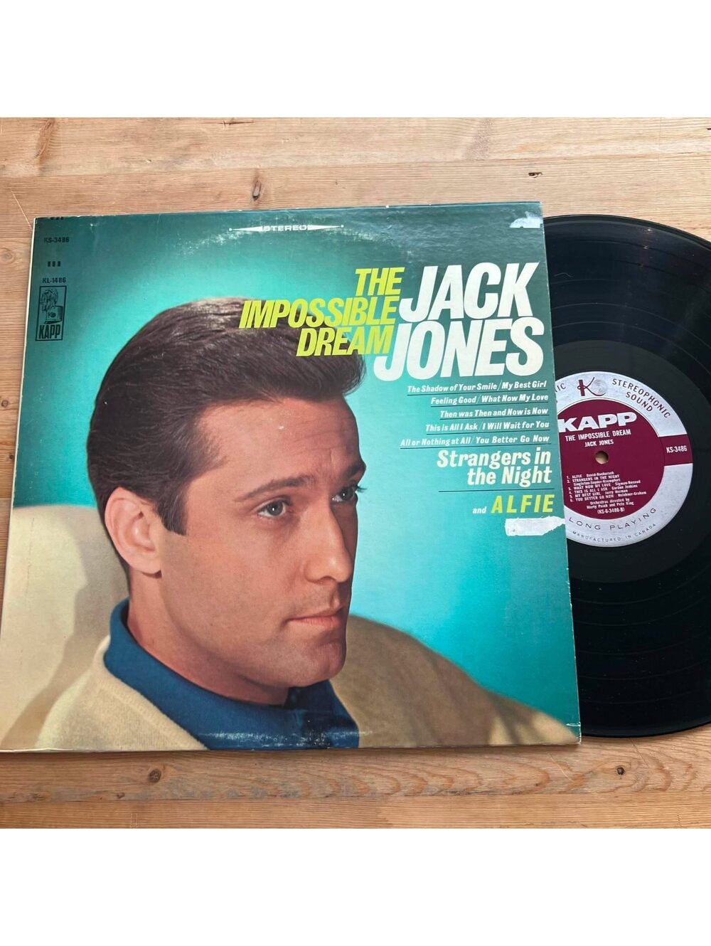 Jack Jones - The Impossible Dream 33rpm VG+ VR20
